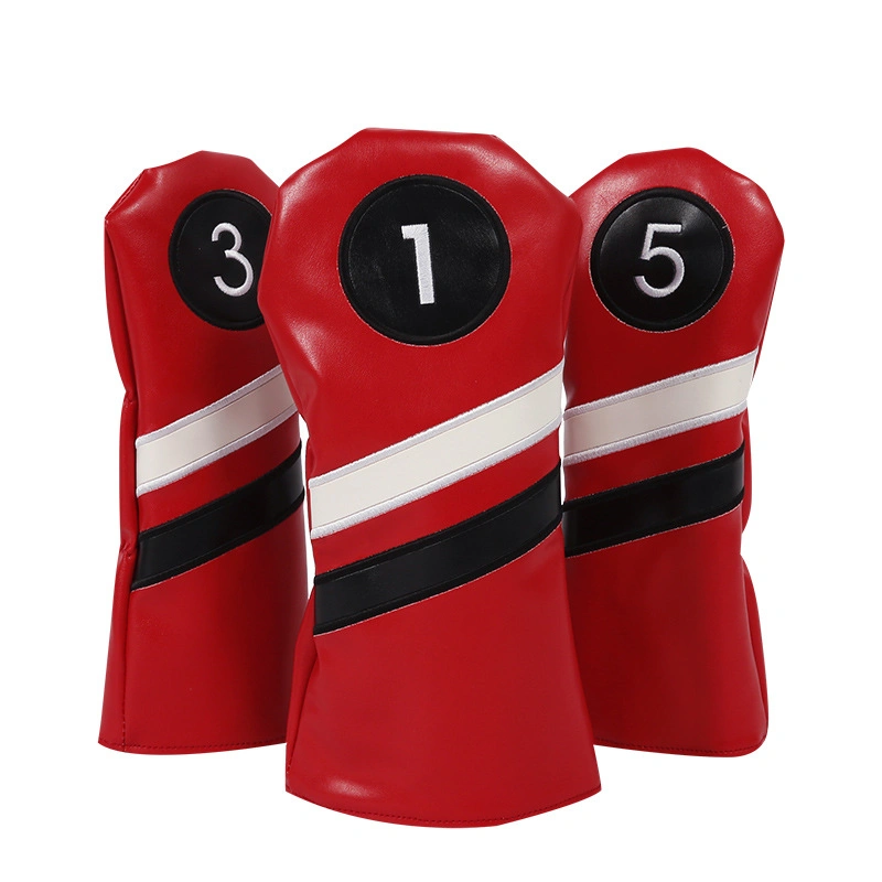 Factory Customization Leather Fabric Golf Club Headcovers Waterproof Logo