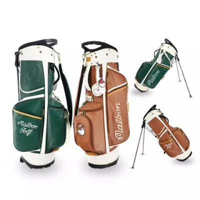새로운 디자인 녹색 골프 방수 가방 사용자 정의 인쇄 로고 고품질 스탠드 골프 가방