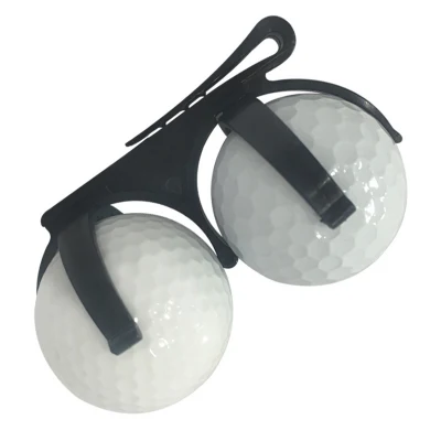 2PCS 골프 클립 플라스틱 접는 휴대용 회전식 골프 공 홀더 스토리지 클램프 골프 액세서리 Bl15548