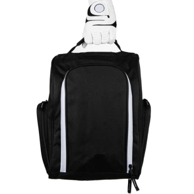 스포츠 용품 남성용 및 여성용 골프 신발 가방 골프 공용 사이드 포켓이 있는 블랙 골프 신발 여행 가방, 티셔츠